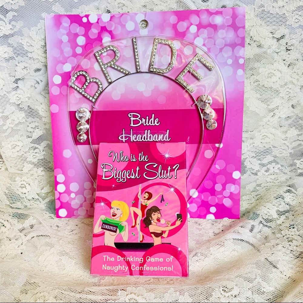 Bachelorette Bundle!  Bride tiara / drinking game